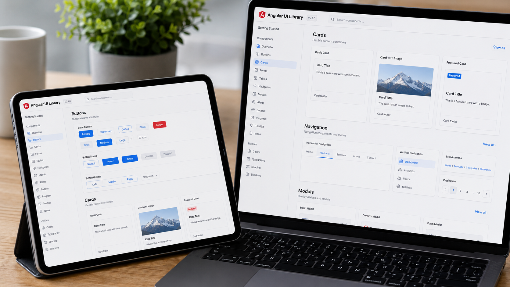 Angular UI Development & Component Libraries