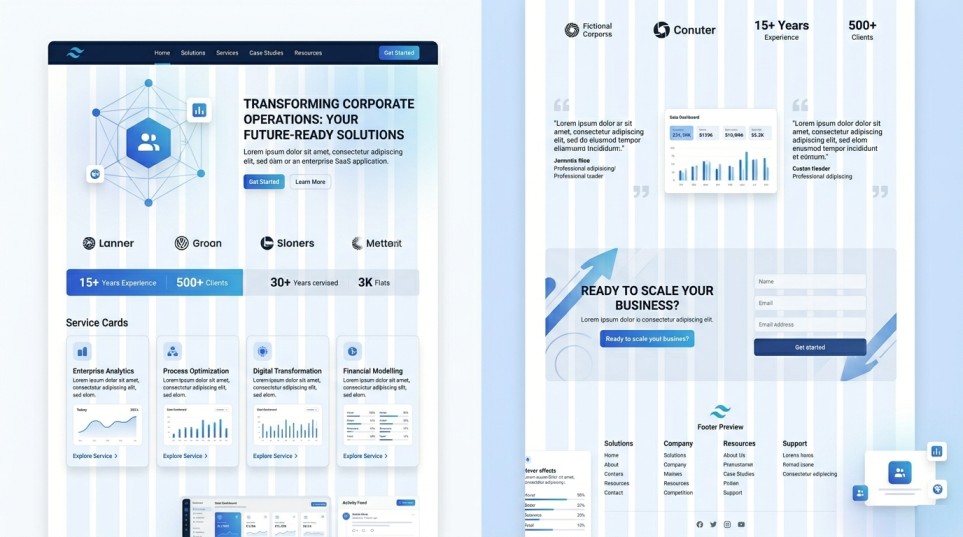 Bootstrap Website Design for Corporate & Agency Sites