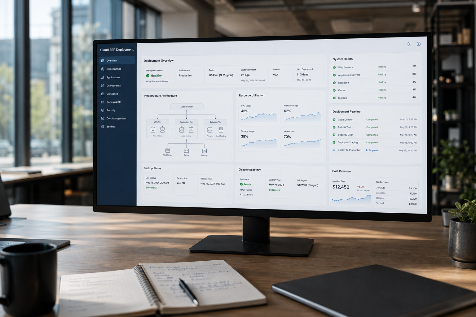 Cloud ERP Deployment & Infrastructure Architecture