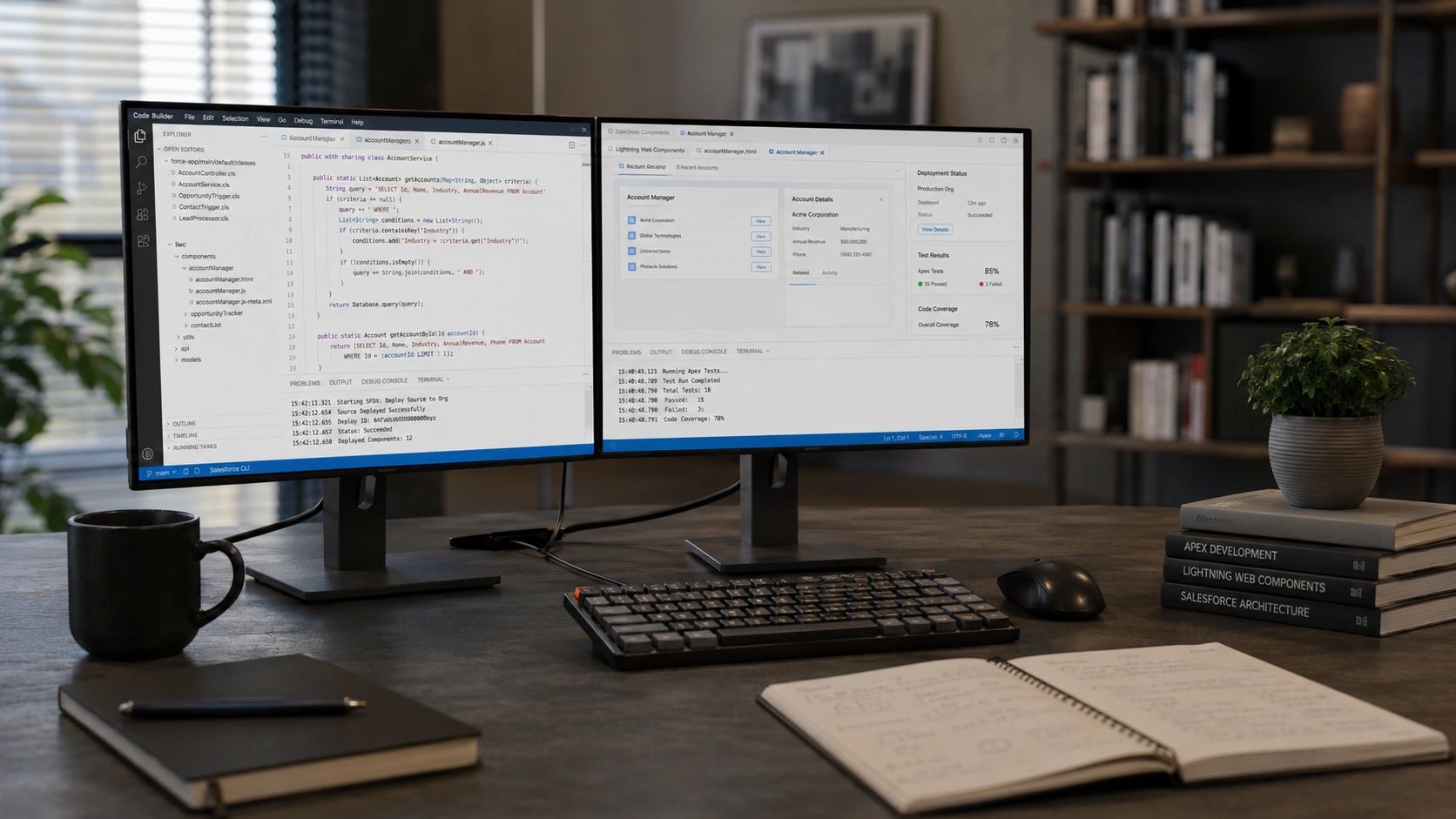 Custom Salesforce Development: Apex, LWC & Visualforce