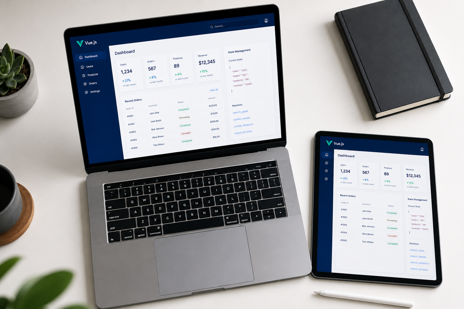 Custom Vue.js Single-Page Application Development