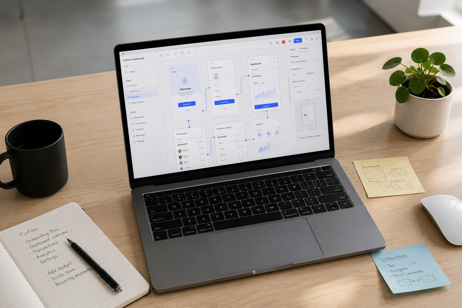 Figma Interactive Prototype Design