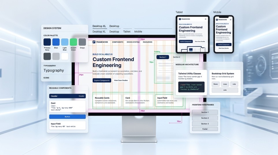 Bootstrap and Tailwind CSS Development Services