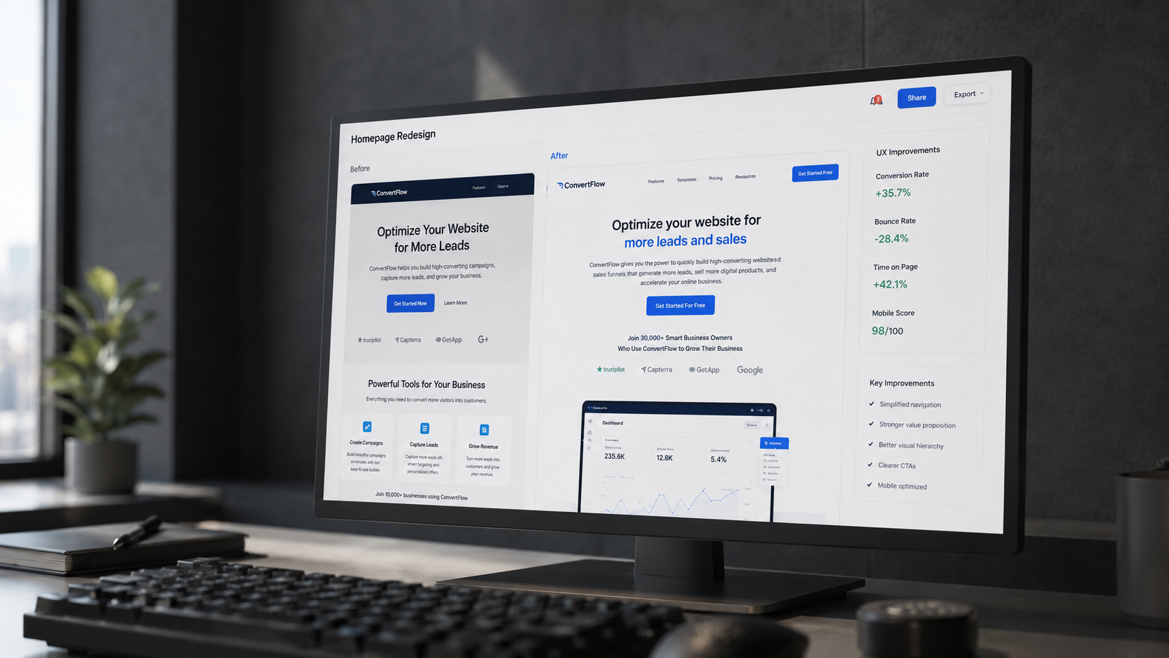 Homepage Redesign Services