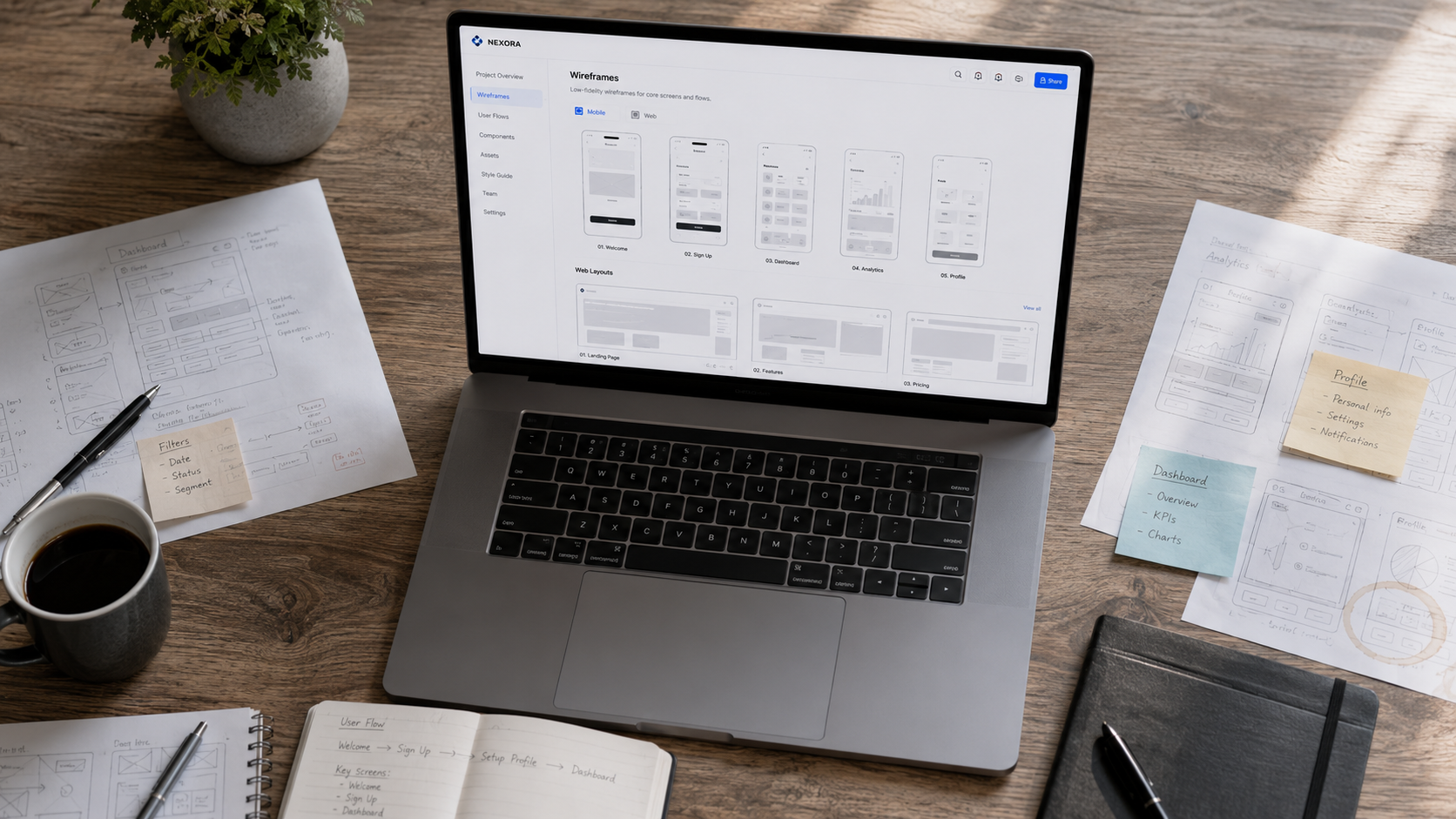 Low-Fidelity Wireframes