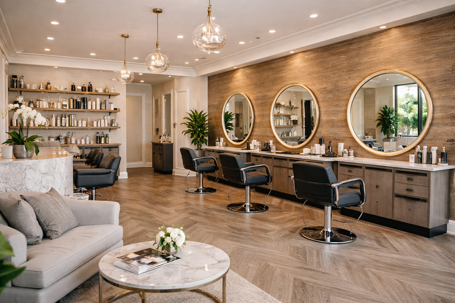 Modern Luxury Beauty Salon Interior