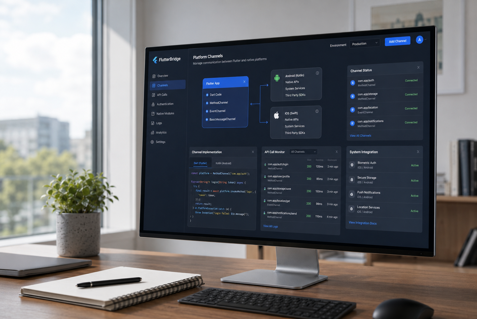 Platform Channel & Native API Integration