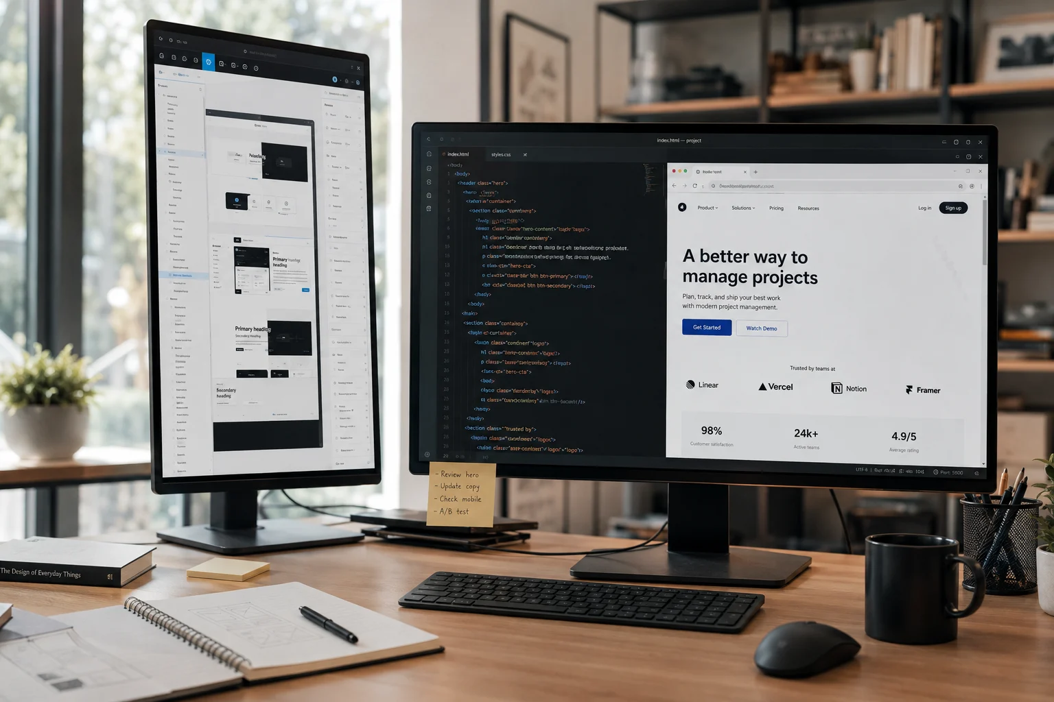 PSD / Figma to HTML5 CSS3 Conversion