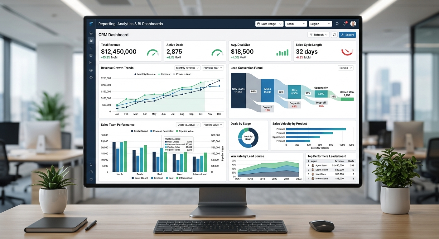 Reporting, Analytics & BI Dashboards