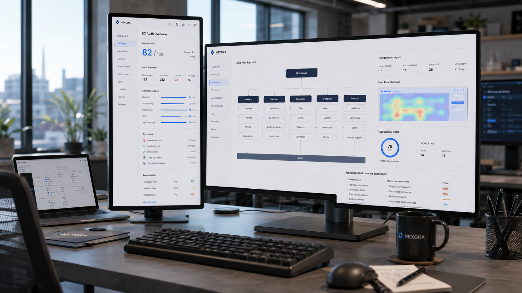 UX Audit & Navigation Restructuring